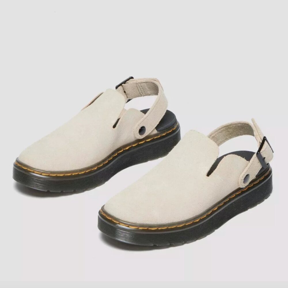 Dr. Martens Carlson Suede Mules/Loafers/Slides - Sand